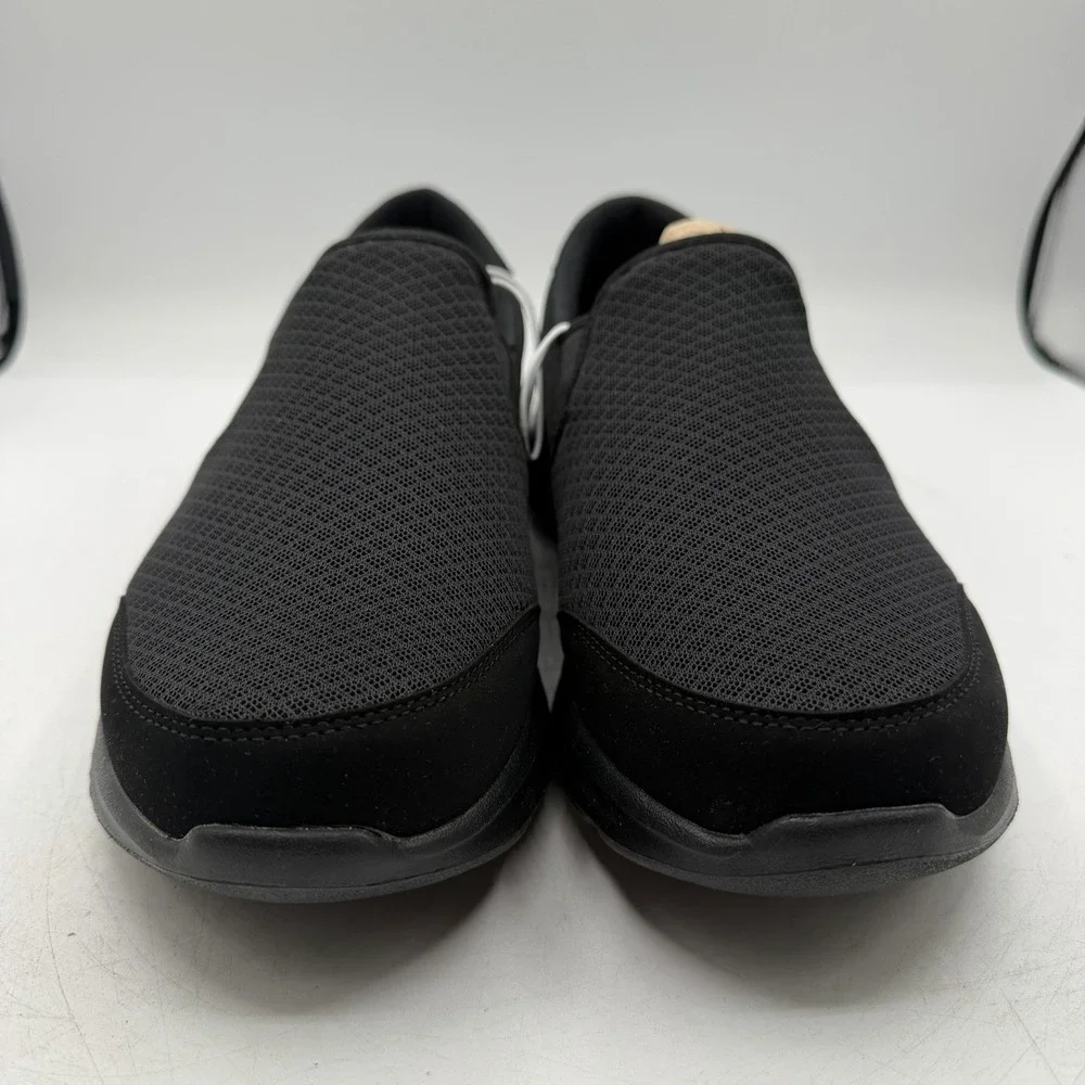S Sport by Skechers Claye Go Walk‎ Shoes Mens 10 Black Casual Slip On Sneakers